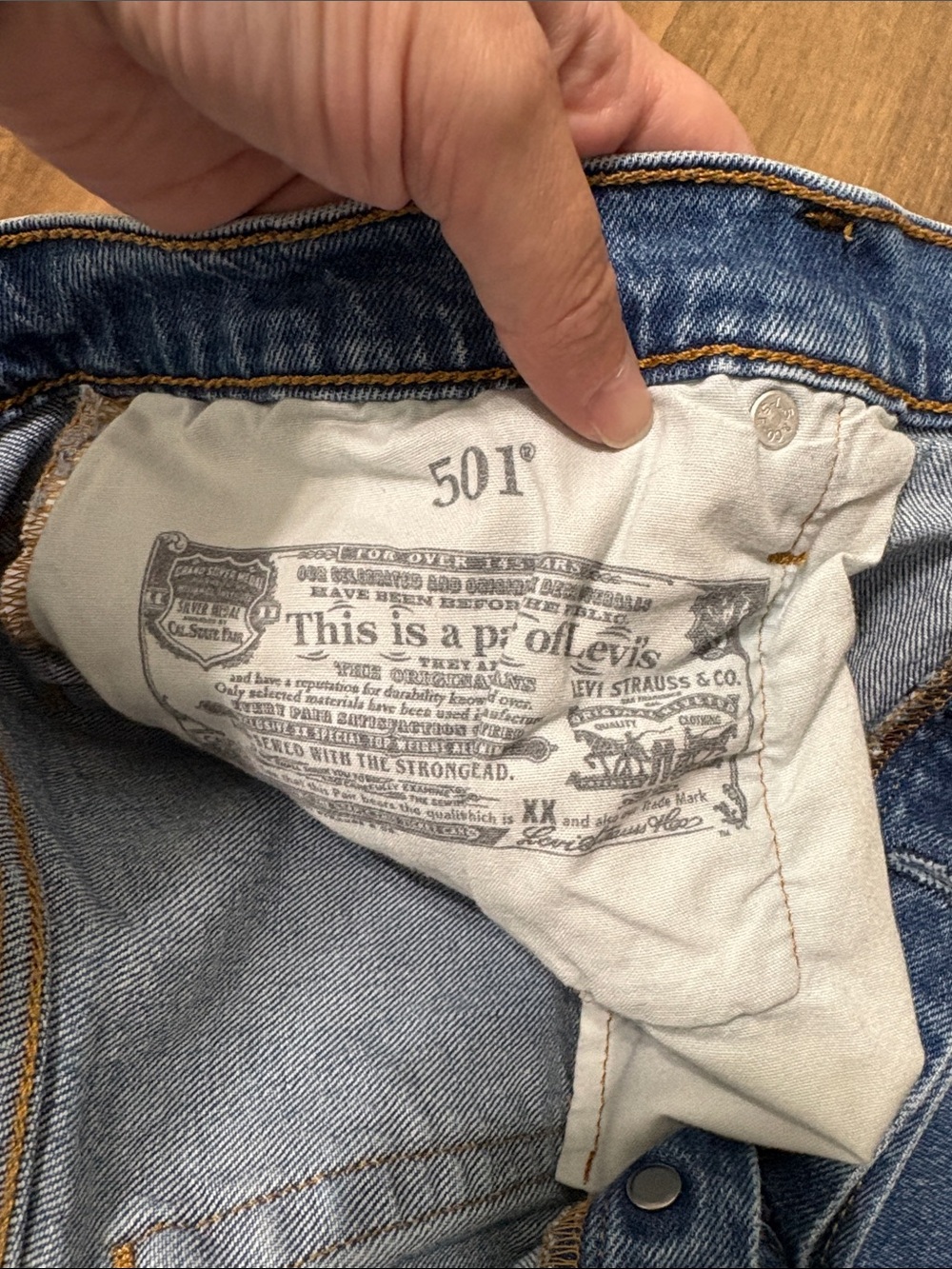 Levi's 501 High Rise Button Fly Shorts w34 - Picture 7 of 10
